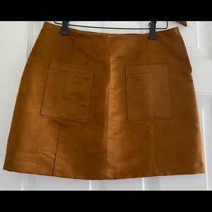 Cute Faux Suede Skirt